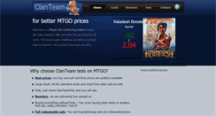 Desktop Screenshot of mtgoclanteam.com
